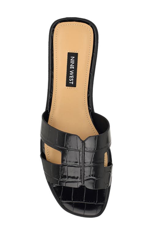 Nine West Giny Slide Sandal In Black