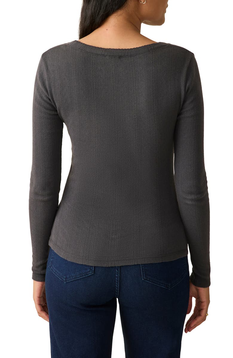 Faherty Pacific Pointelle Scoop Neck Top, Alternate, color,