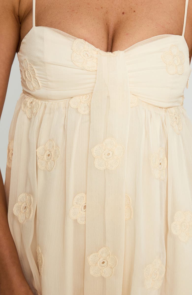 Princess Polly Sparks Fly Sleeveless Minidress, Alternate, color, Cream