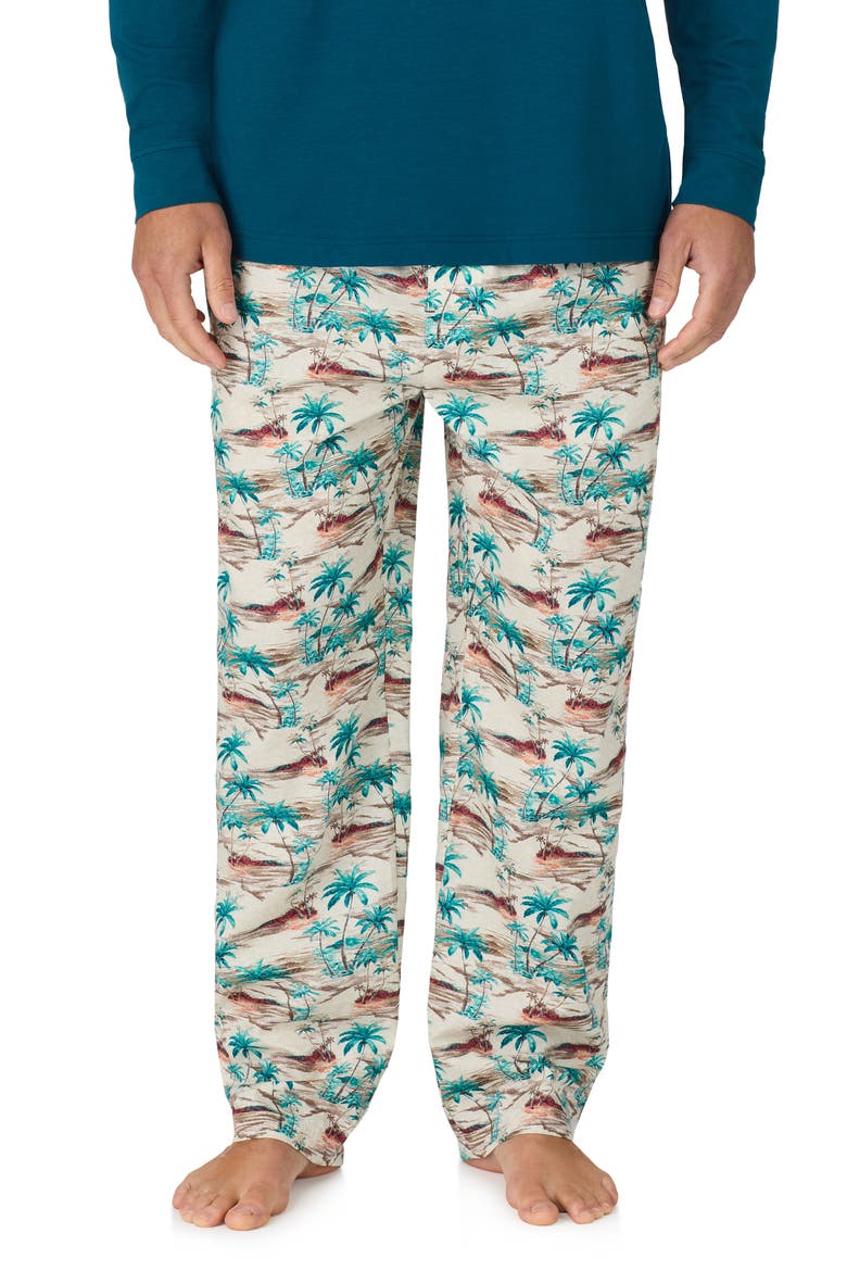Cotton Pajama Pants, Main, color, OATMEAL PRINT