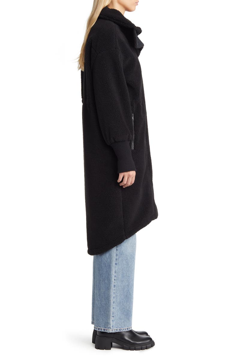 UGG<sup>®</sup> Rhiannon High Pile Fleece Longline Coat, Alternate, color, 