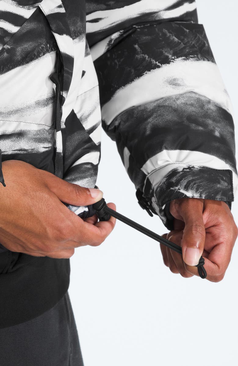 The North Face 1996 Retro Nuptse 700 Fill Power Down Jacket, Alternate, color, Black Edge Of Light Print