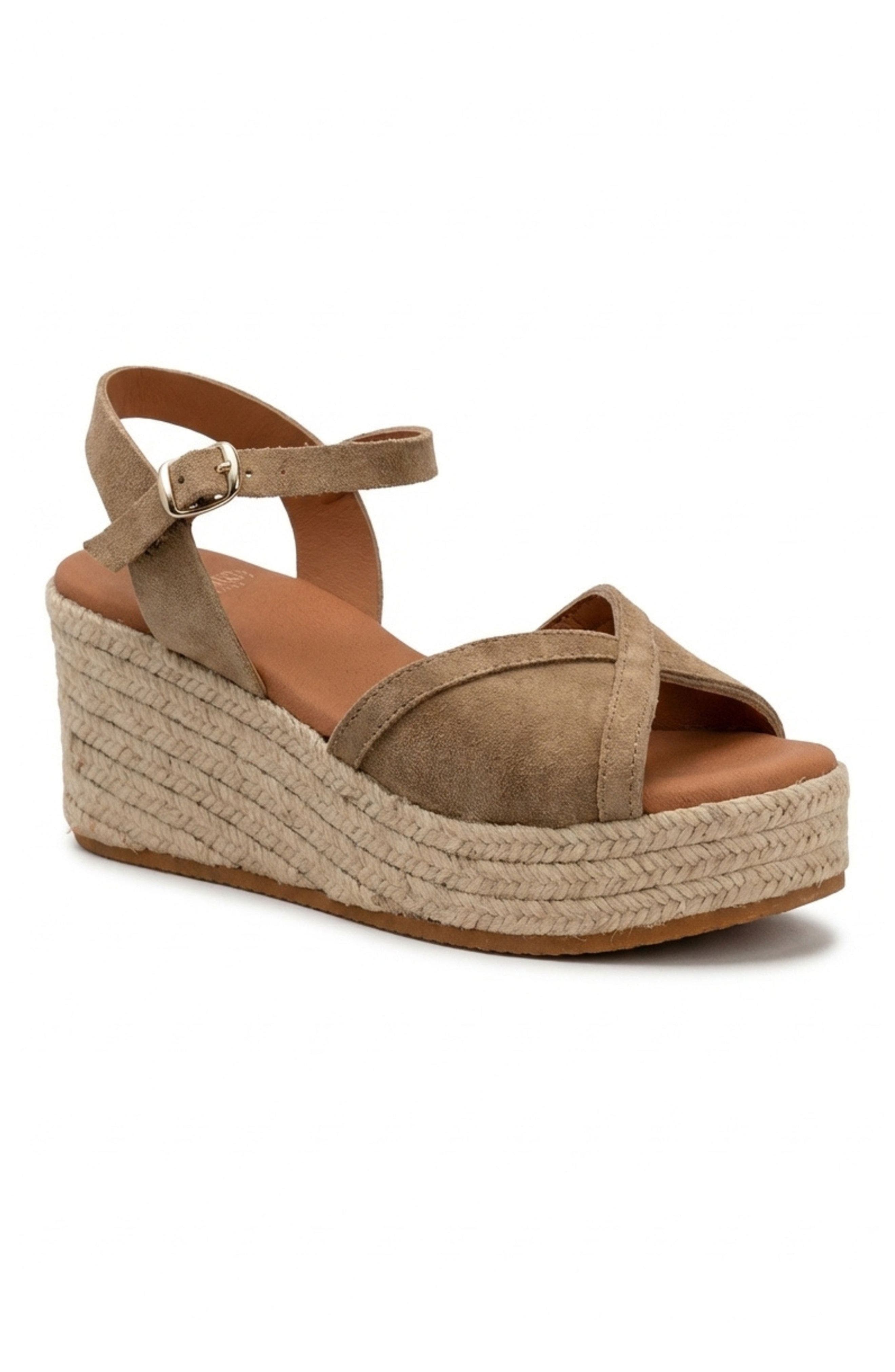 Menina Step Triana Suede Espadrille, Alternate, color, Camel