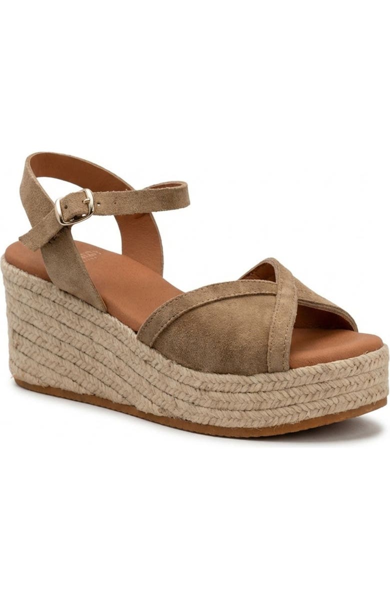 Menina Step Triana Suede Espadrille, Alternate, color, Camel