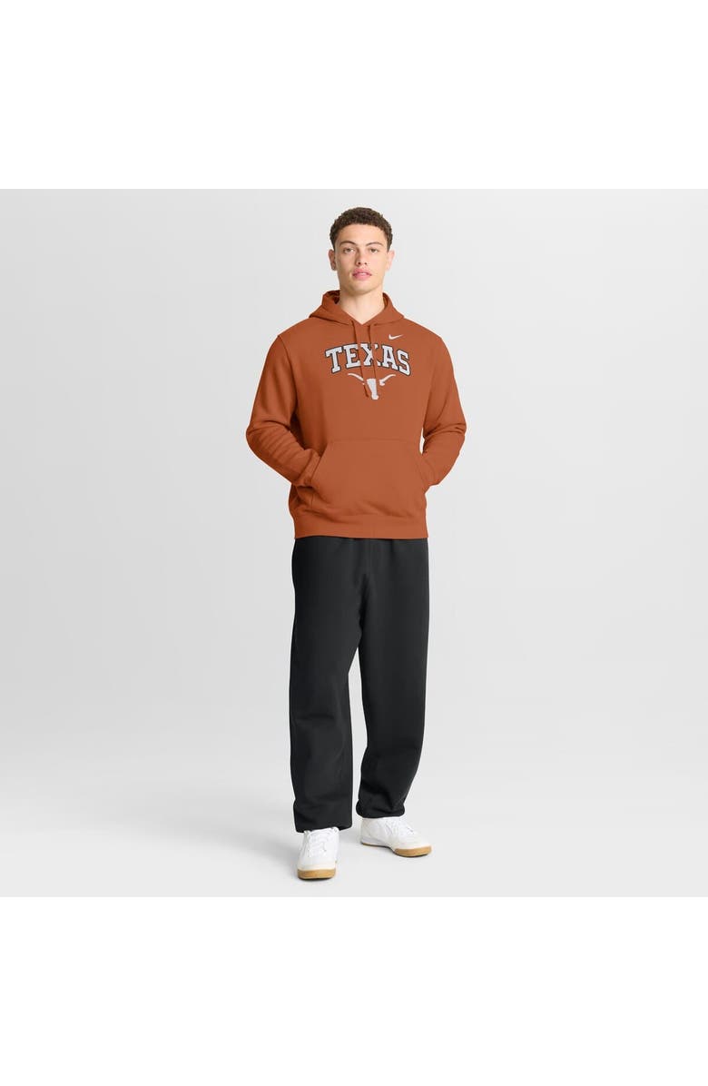 Nike Men's Nike Texas Orange Texas Longhorns Club Fleece Arch Pullover Hoodie, Alternate, color, Burnt Orange