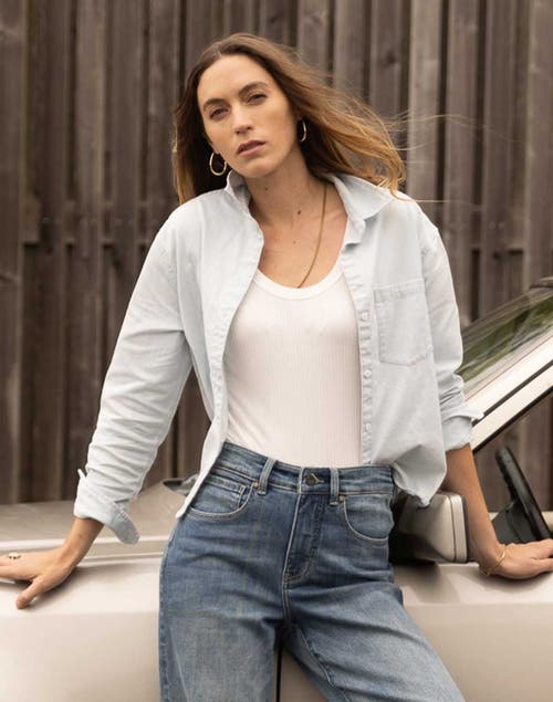 Carve Designs Claire Twill Shirt In Blue