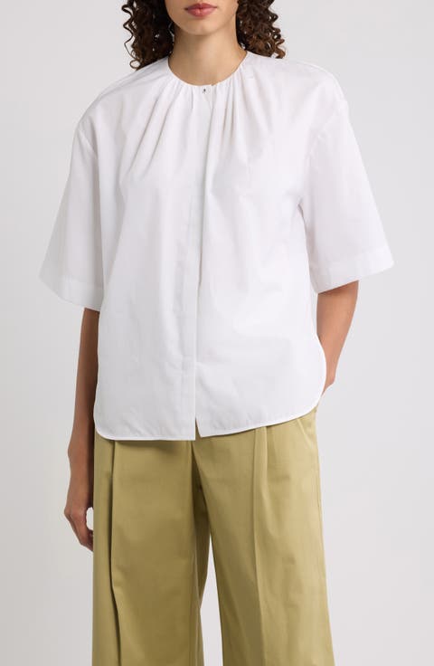 Banorena Gathered Cotton Top
