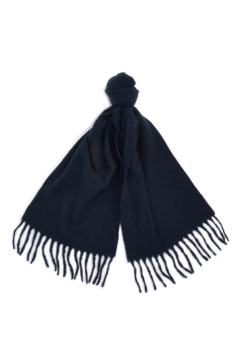 Brandy Bouclé Scarf, Alternate, color, NAVY