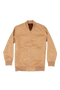 Beige Microfiber Suede Bomber Jacket