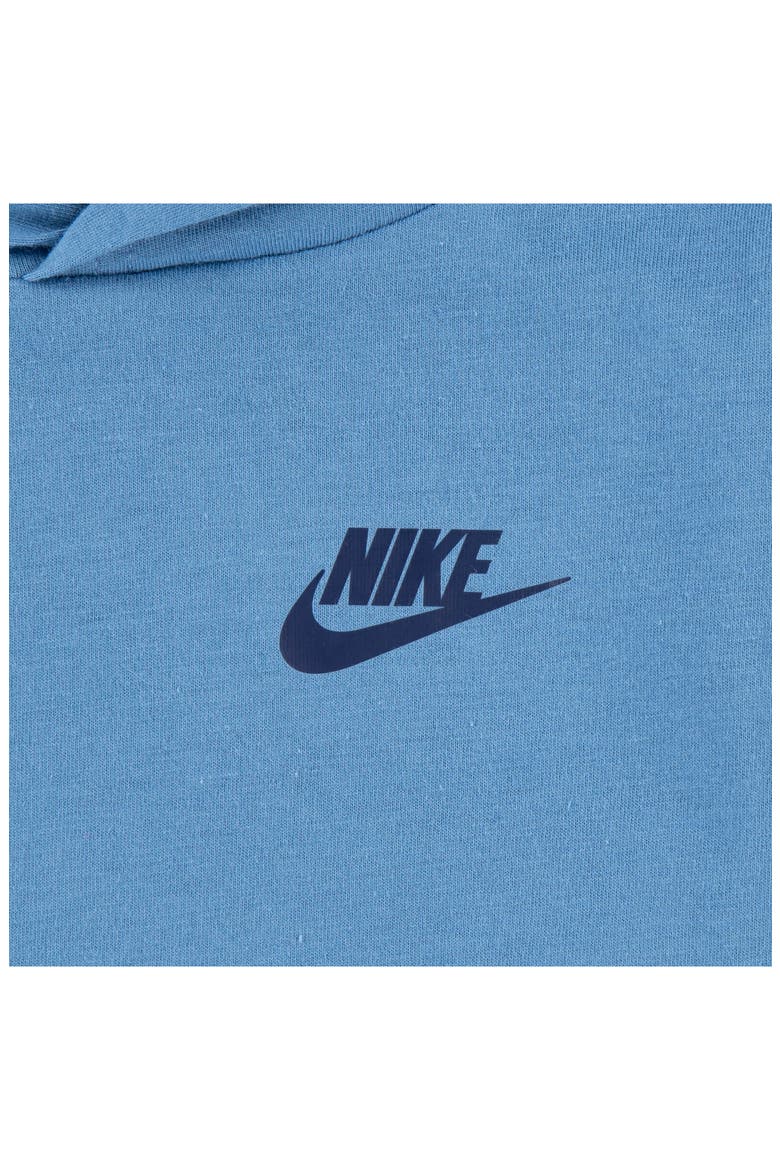 Kids' Futura Wrap Graphic Hooded T-Shirt, Alternate, color, NIKE AEGEAN STORE