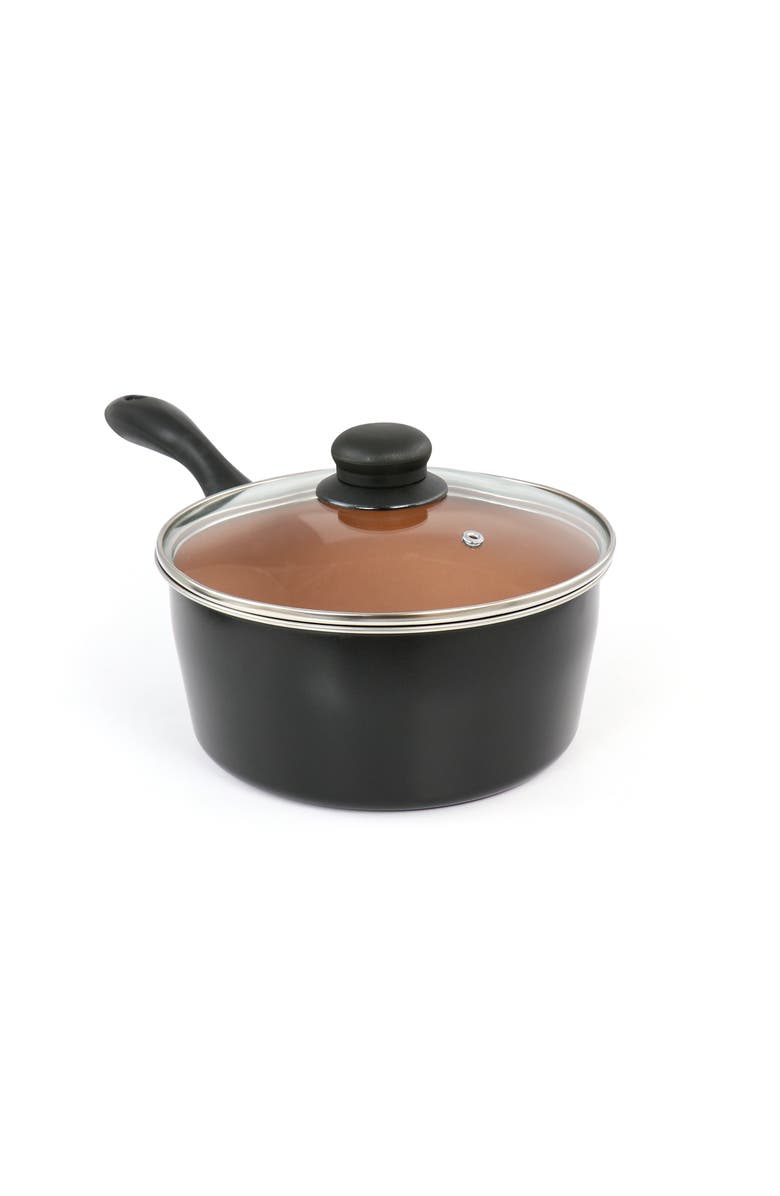 Gibson Home Armada 7 Piece Carbon Steel Nonstick Cookware Set, Alternate, color, Black