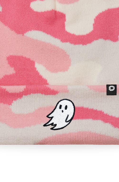 Dalix Ghost Beanie In Pink Camo