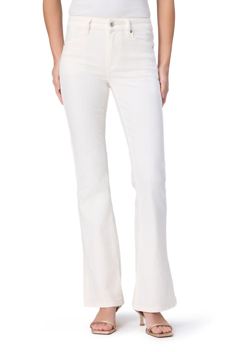 Laurel Canyon Side Slit High Waist Bootcut Jeans, Main, color, TONAL ECRU