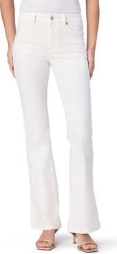 PAIGE Laurel Canyon Side Slit High Waist Bootcut Jeans