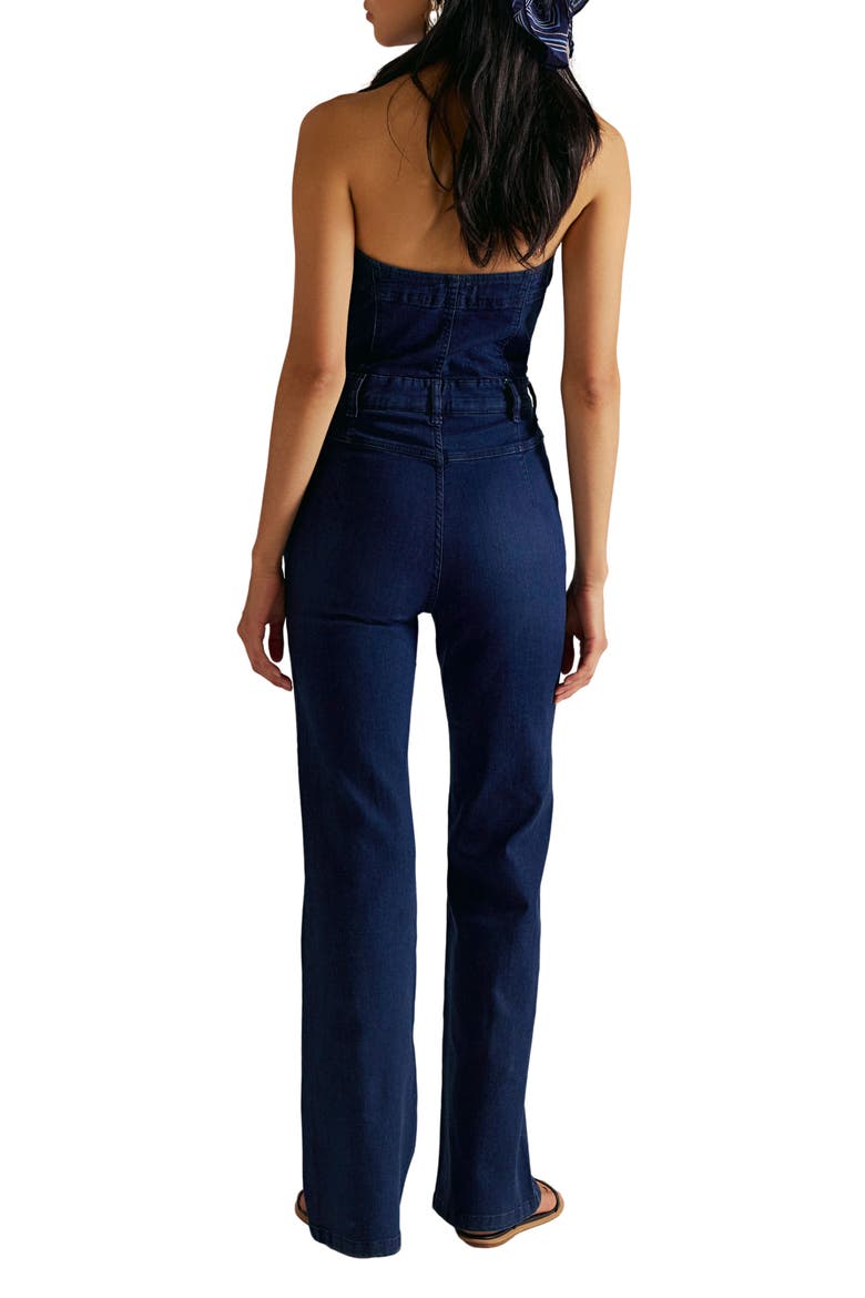 Beckett Strapless Denim Jumpsuit, Alternate, color, MIDNIGHT MANTRA