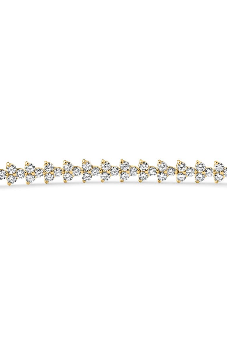 4.25Ct Diamond Olivetta Tennis Bracelet 14k Gold Lab Grown 7", Alternate, color, 14k Yellow Gold