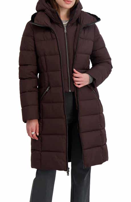 Tahari Greta Longline Hooded Coat