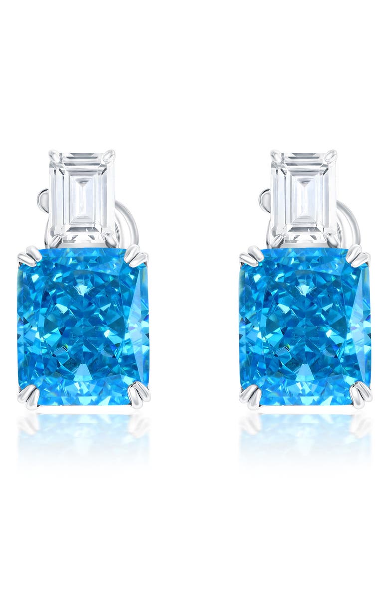 SUZY LEVIAN Gala Firework Stud Earrings, Main, color, Aqua