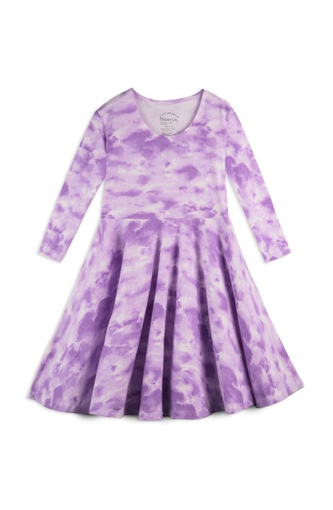 Organic Cotton 3/4 Sleeve Print Twirl Dress