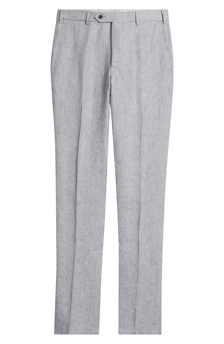 Zanella Parker Linen Pants, Main, color, Light Grey