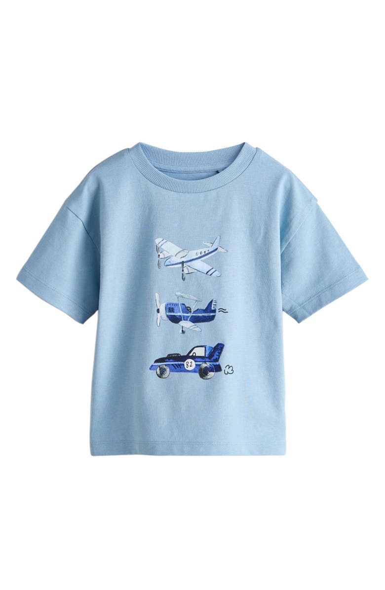 NEXT Kids' Assorted 3-Pack Cotton T-Shirts, Alternate, color, Blue