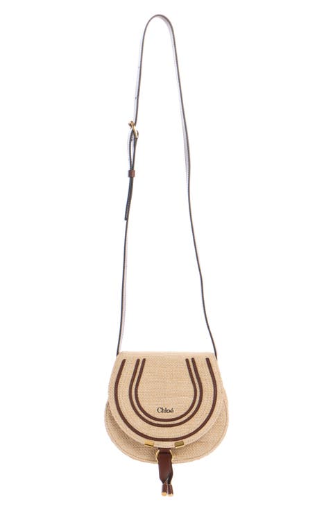 Small Marcie Woven Crossbody Bag