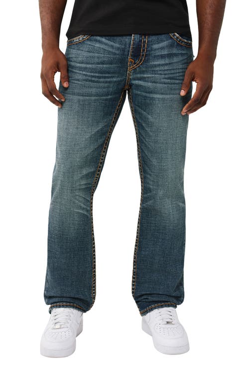 Ricky Super T Flap Straight Jeans (Sideline Raw Dark Wash)