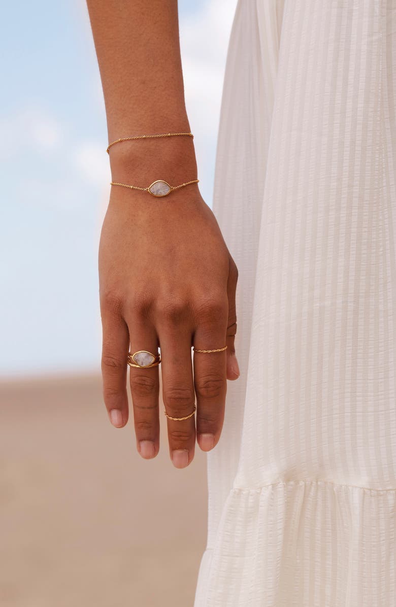 Monica Vinader Petal Ring, Alternate, color, Yellow Gold