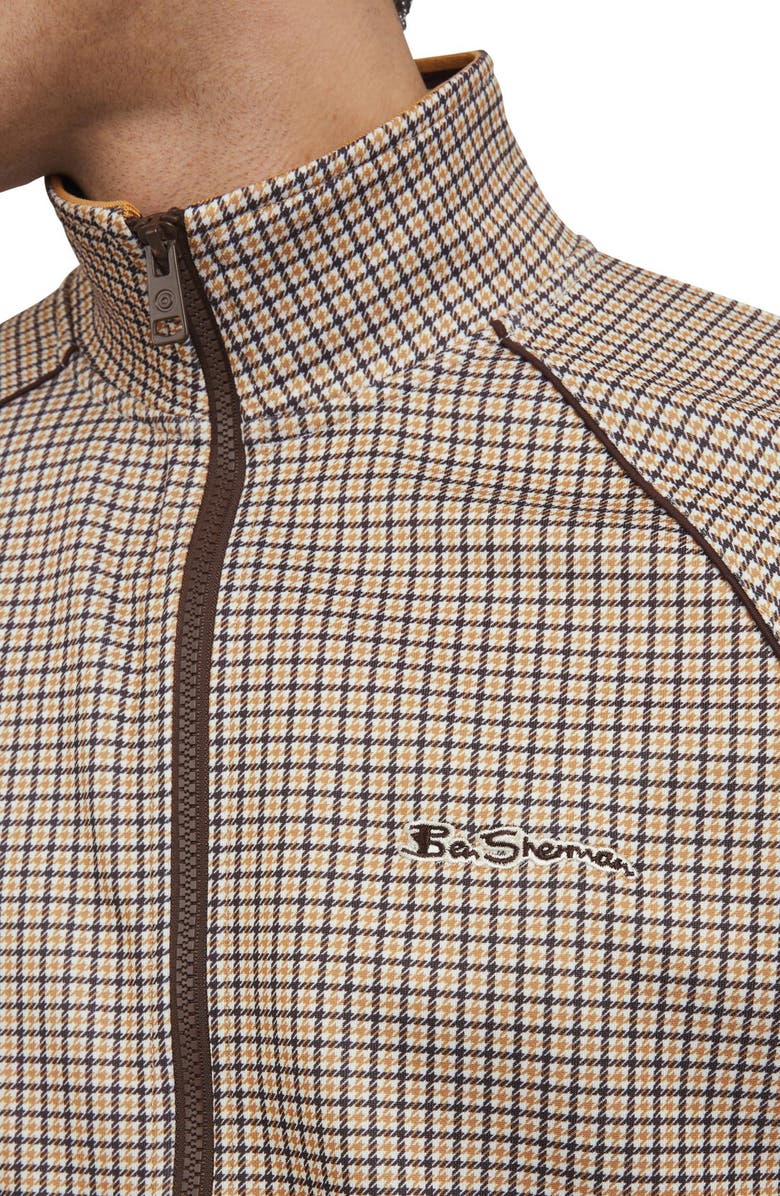 Ben Sherman Houndstooth Track Jacket, Alternate, color, 