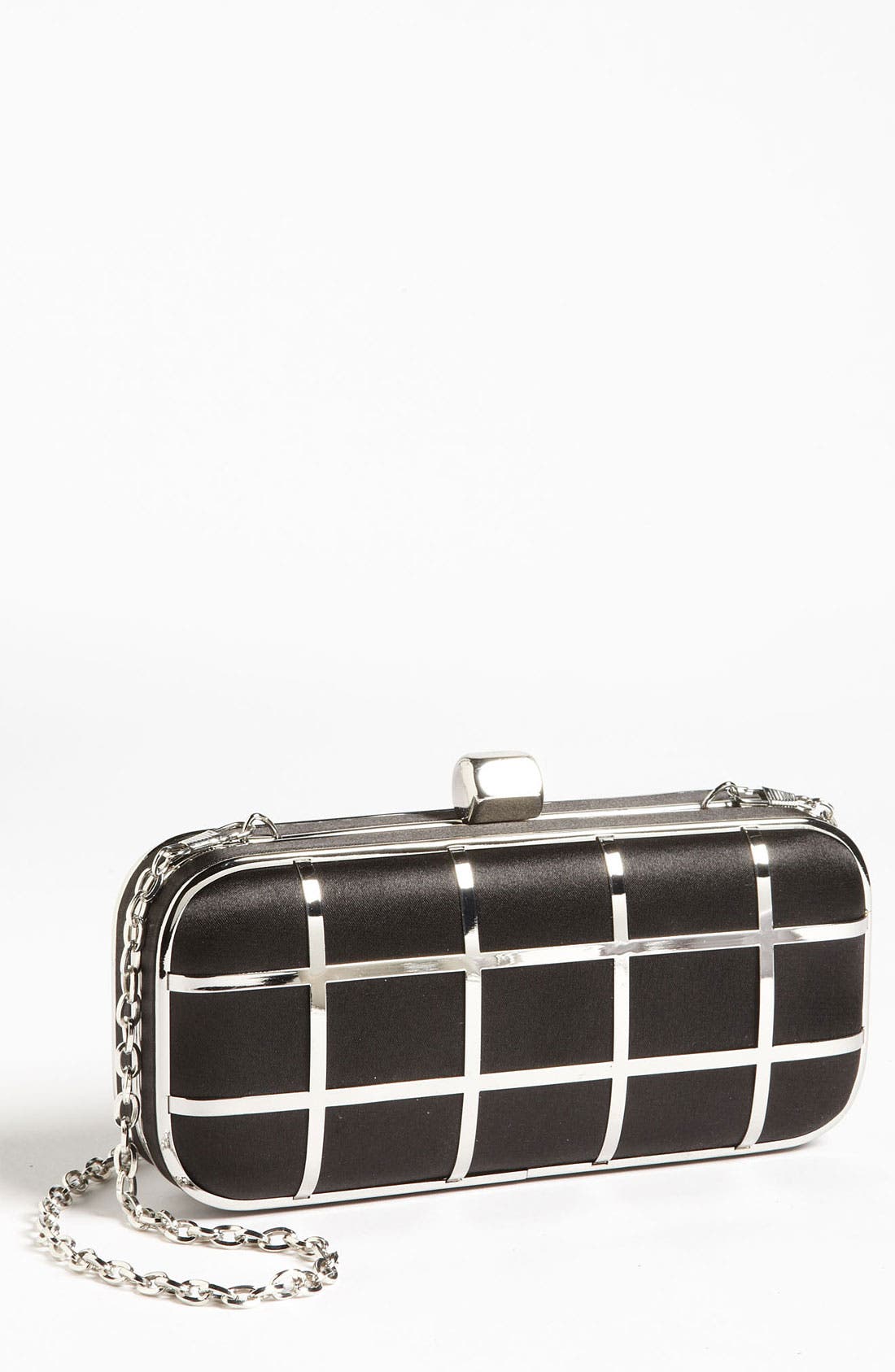 Glint 'Satin Grid' Minaudiere, Main, color, 