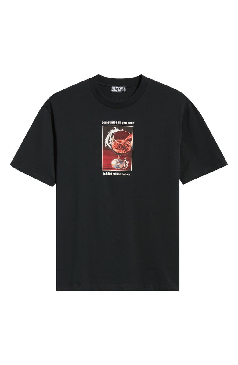 VERYRARE Red Wine Cotton Graphic T-Shirt, Main, color, Black