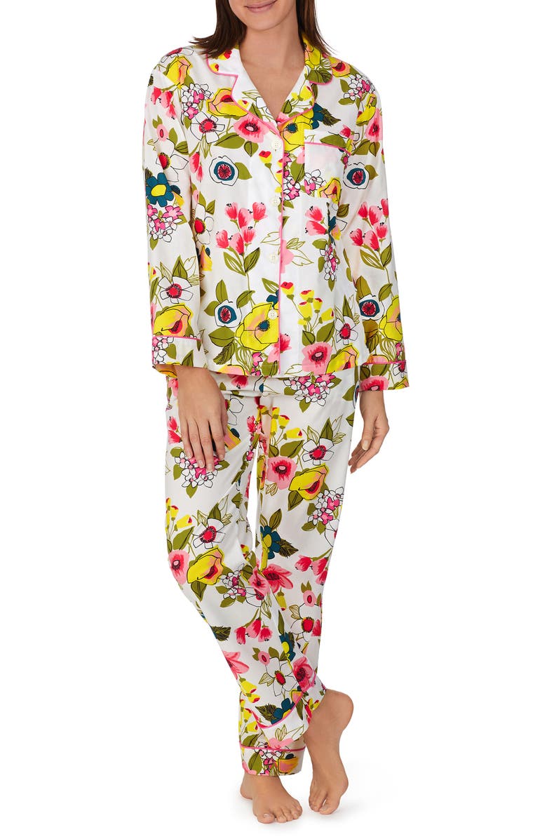 BedHead Pajamas x Trina Turk Print Organic Cotton Poplin Pajamas, Main, color, 