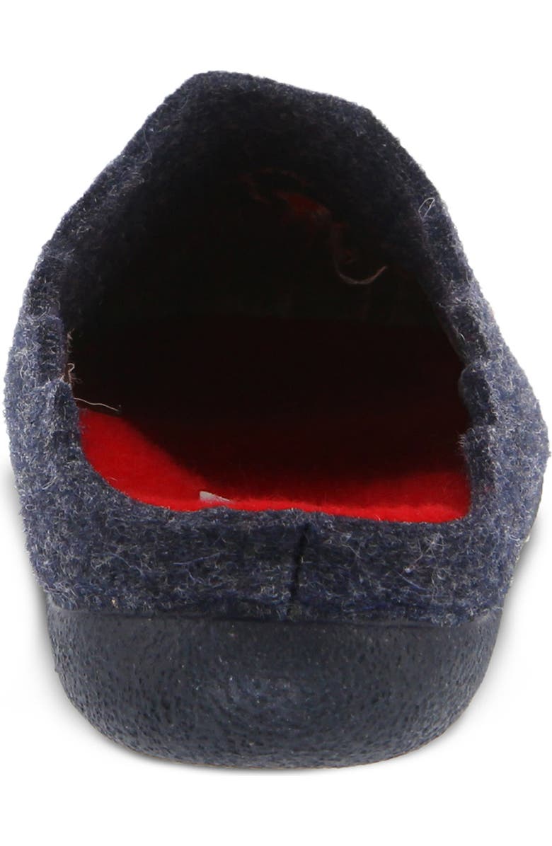 Flexus by Spring Step Wildflower Scuff Slipper, Alternate, color, Navy