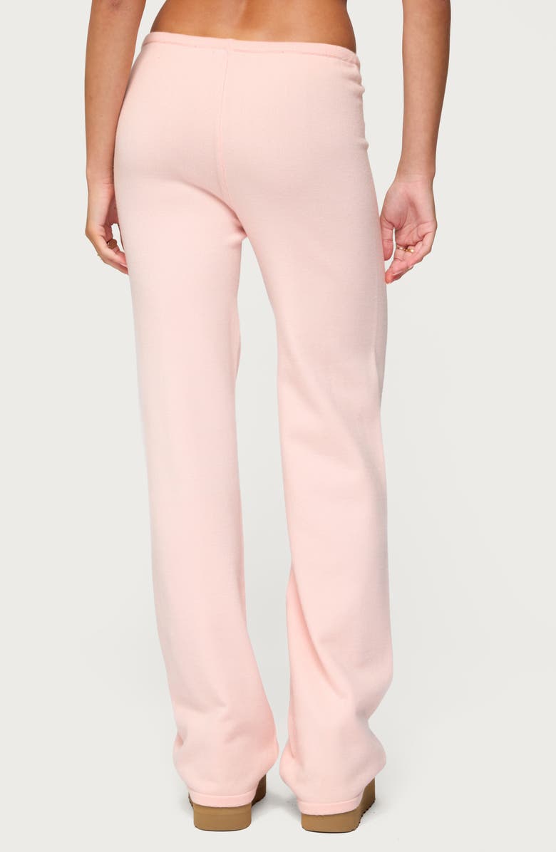 EDIKTED Montanna Knit Drawstring Pants, Alternate, color, Light-Pink