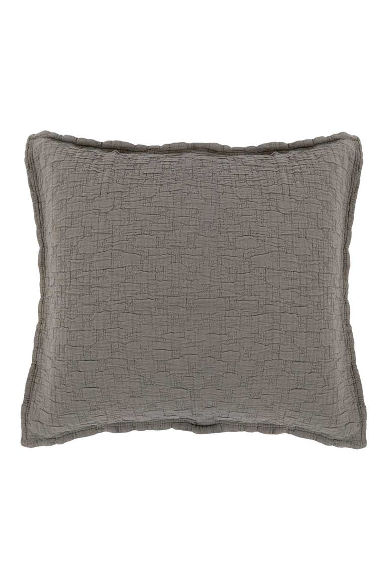 Ojai Euro Cotton Sham, Main, color, PEBBLE