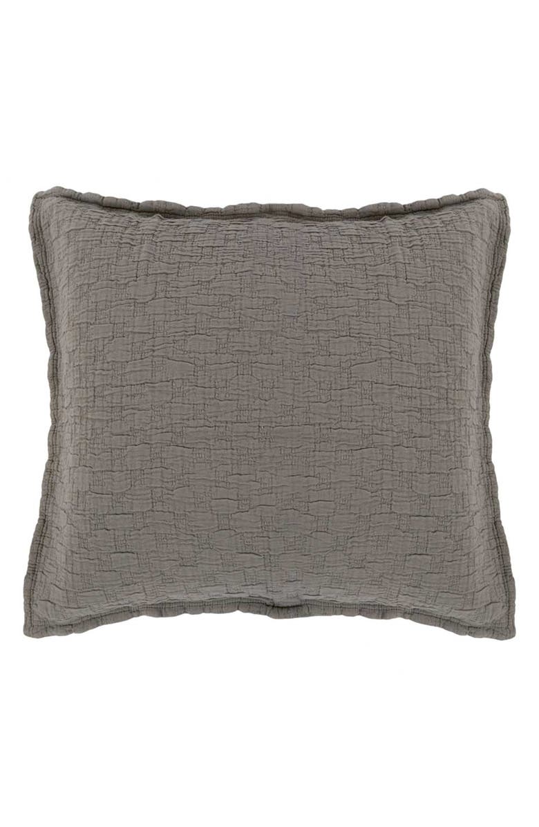 Pom Pom at Home Ojai Euro Cotton Sham, Main, color, Pebble