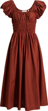 DÔEN Quinn Organic Cotton Poplin Maxi Dress