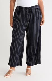 Caslon® Crinkle Wide Leg Pants