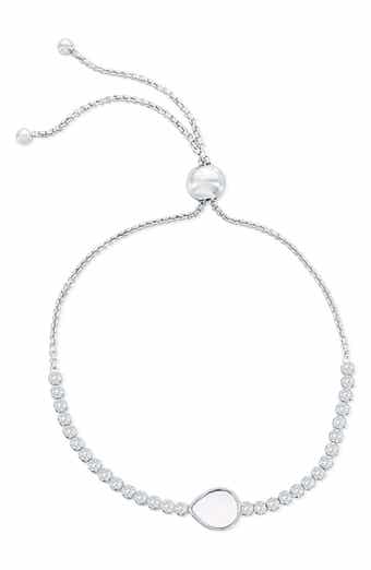 Mother-of-Pearl & Cubic Zirconia Slider Bracelet