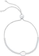 SIMONA Mother-of-Pearl & Cubic Zirconia Slider Bracelet