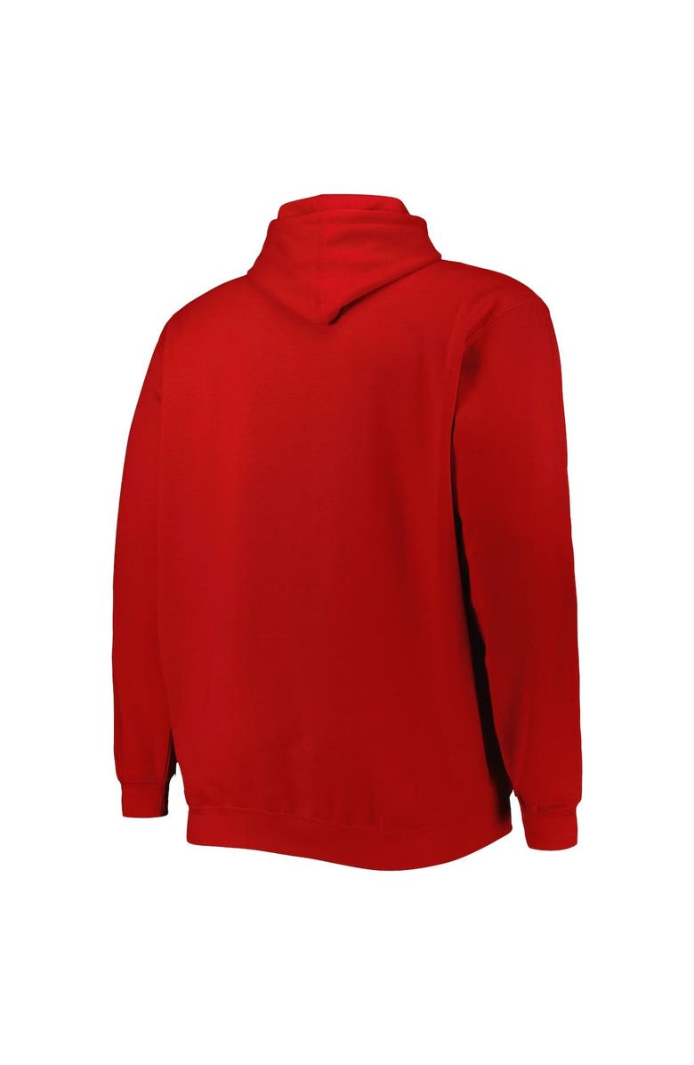 PROFILE Men's Red Atlanta Hawks Big & Tall Heart & Soul Pullover Hoodie, Alternate, color, Red