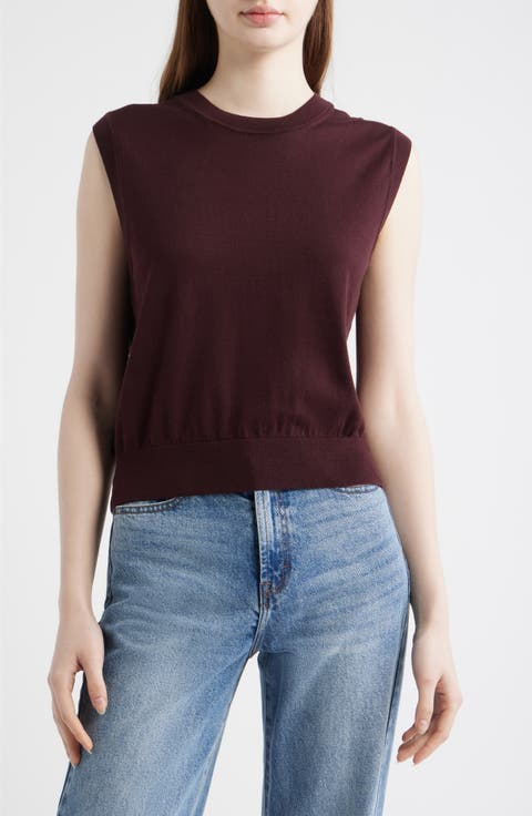 Pullover Cotton Sweater Vest