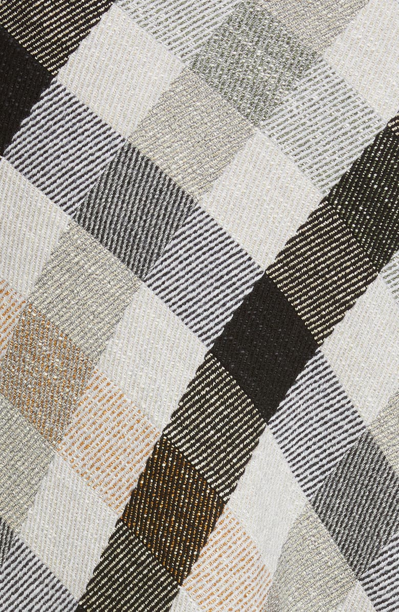 Rosetta Getty Plaid Long Sleeve Mouline Midi Shirtdress, Alternate, color, 