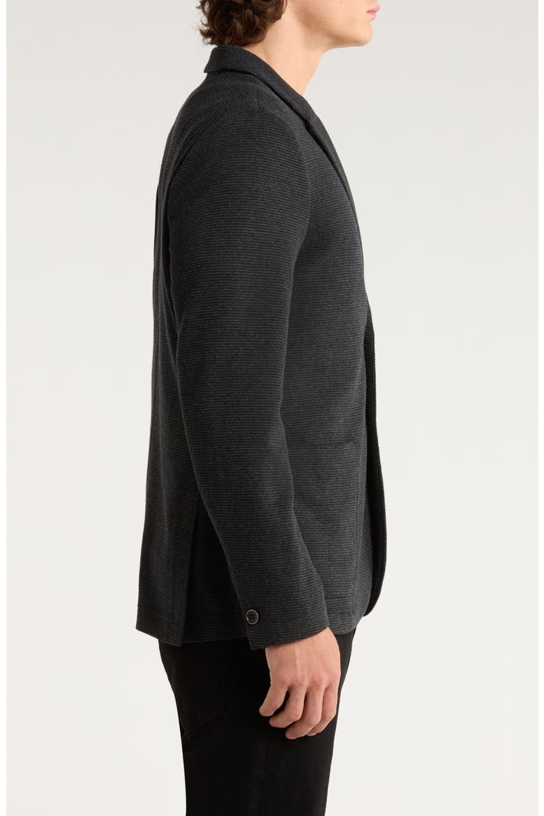 Gracer Knit Sport Coat, Alternate, color, BLACK
