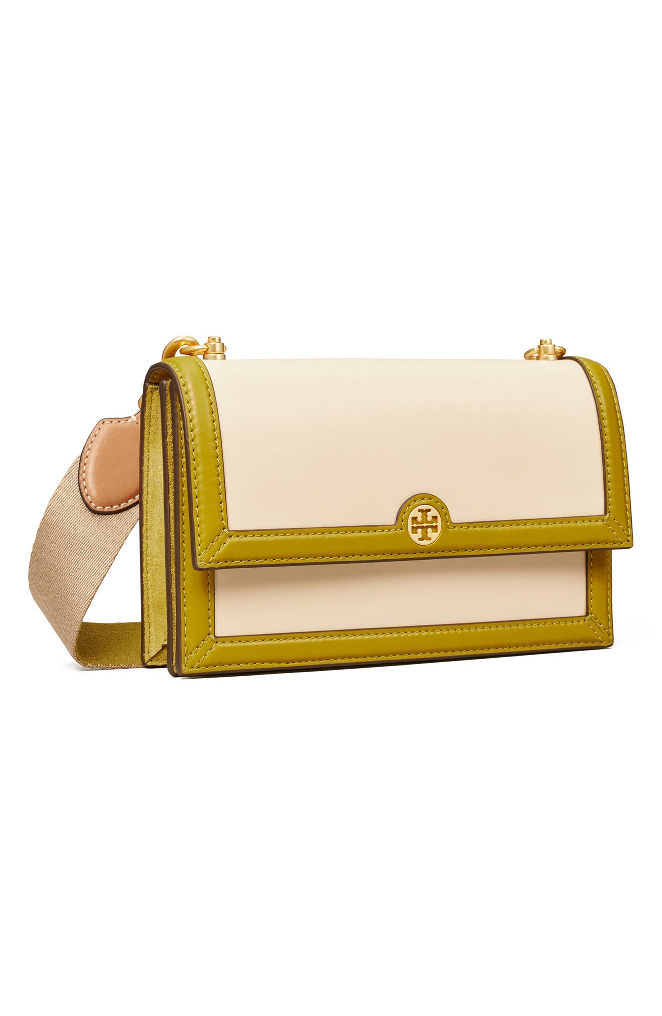 Tory Burch Colorblock Mini Shoulder Bag, Alternate, color, 