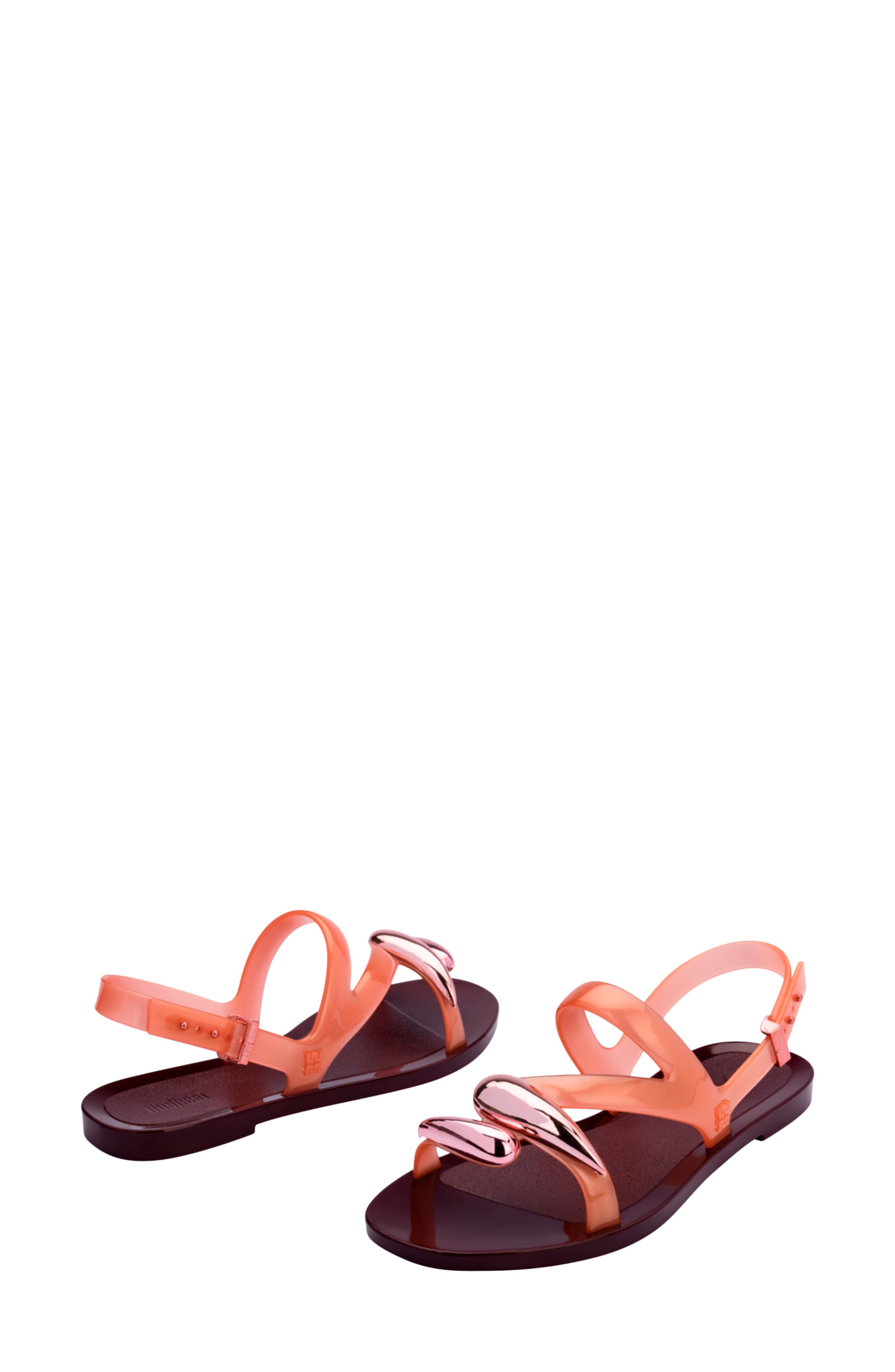 Iris Slingback Sandal, Alternate, color, BURGUNDY/ ORANGE