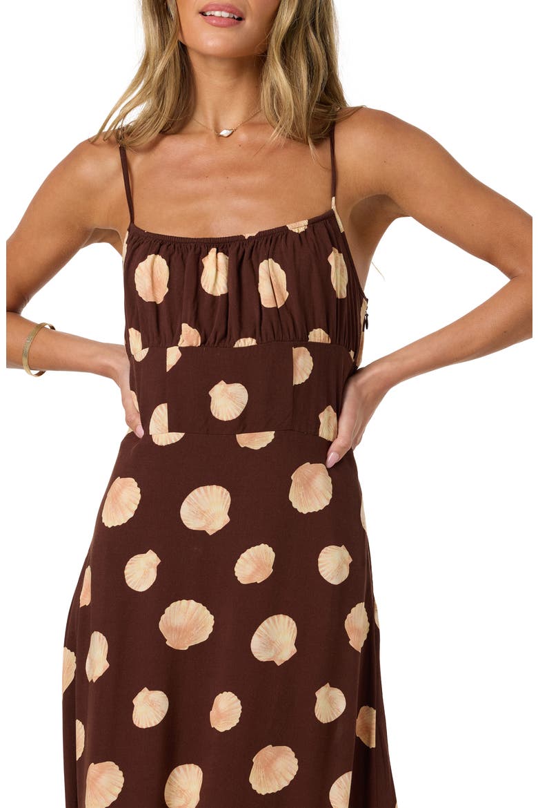 Jorgie Camila Shell Midi Dress, Alternate, color, CHOCOLATE