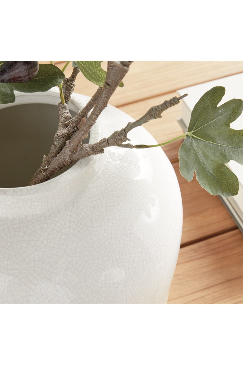 Leona Wide Vase, Alternate, color, Beige