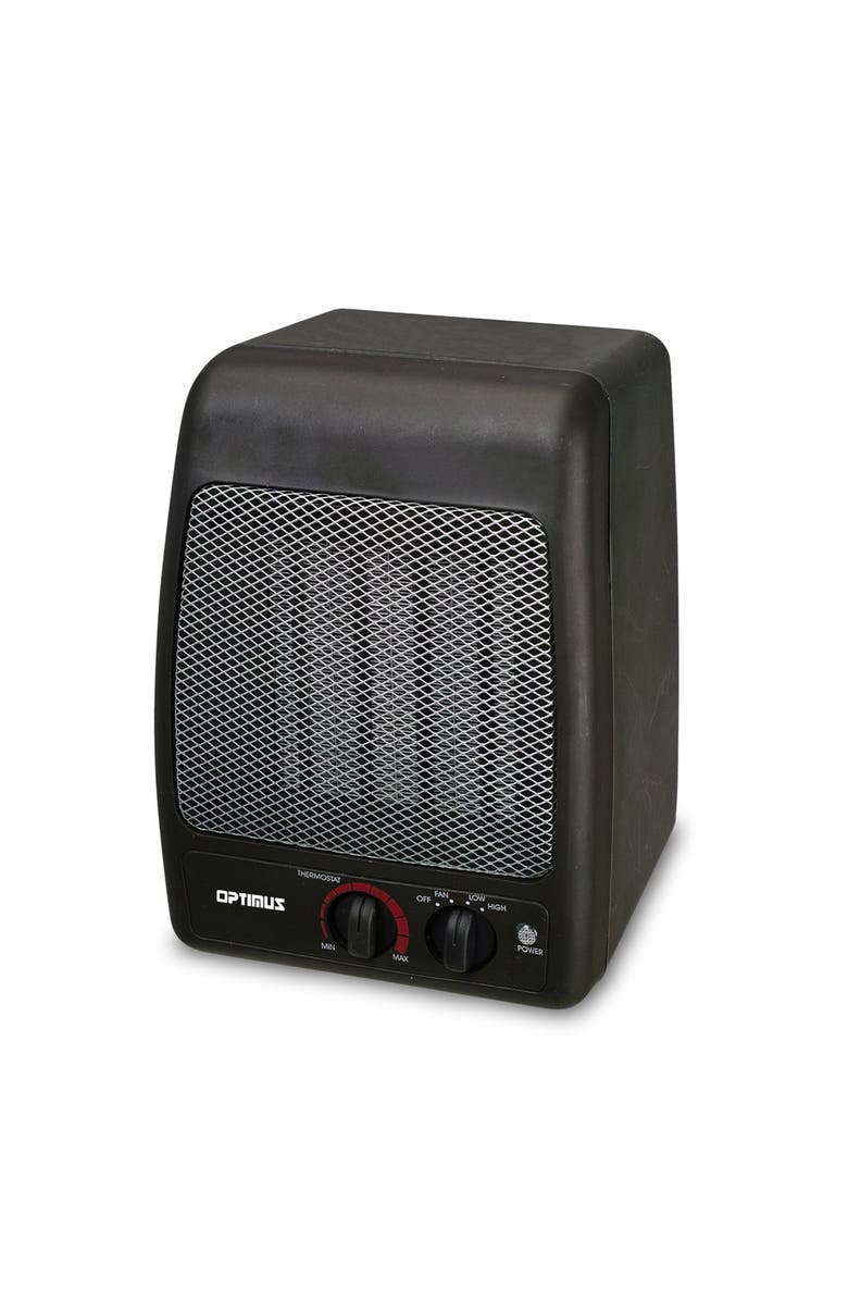 Optimus Portable Ceramic Heater, Main, color, Black