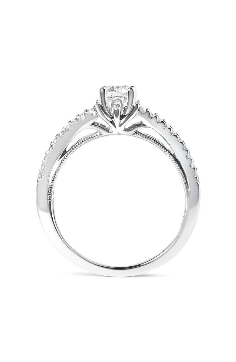 Haus of Brilliance 14K White Gold 5/8 Cttw Diamond Split Shank Engagement Ring, Alternate, color, White